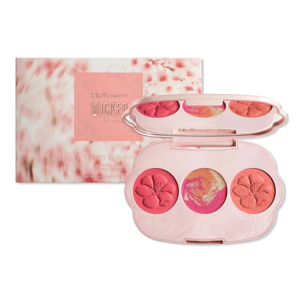 R.E.M. beauty Wicked Cherry Blossom Blush Palette - Coral